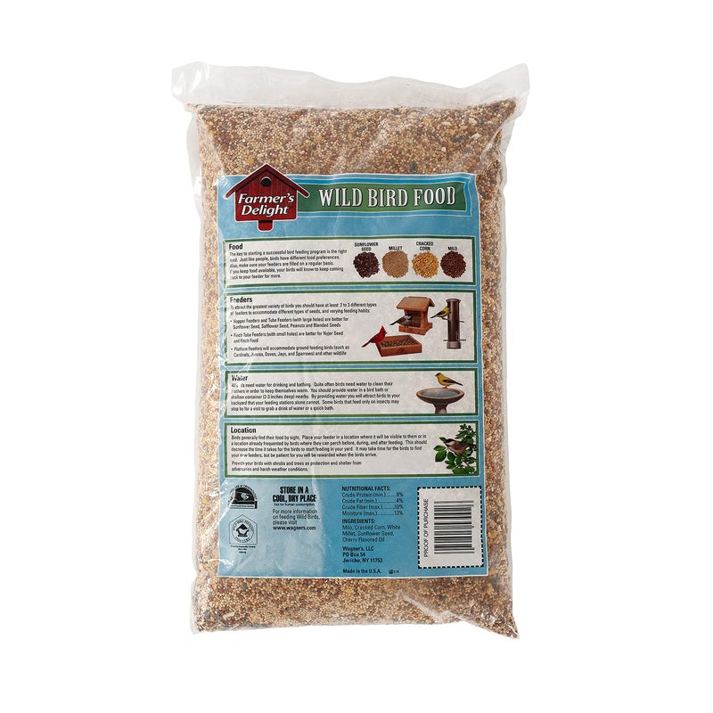 Wagner's 53002 Farmer's Delight Wild Bird Food with Cherry Flavor, 10-Pound Bag - Image 2